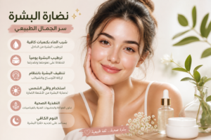 نضارة البشرة الطبيعية بدون مكياج لبشرة مشرقة وصحية